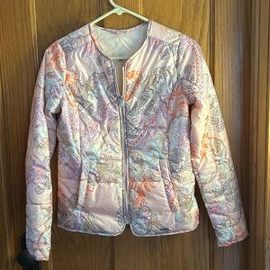 Ilse Jacobsen Hornbaek Pink Paisley Puffer Jacket